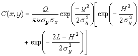 大氣污染模式