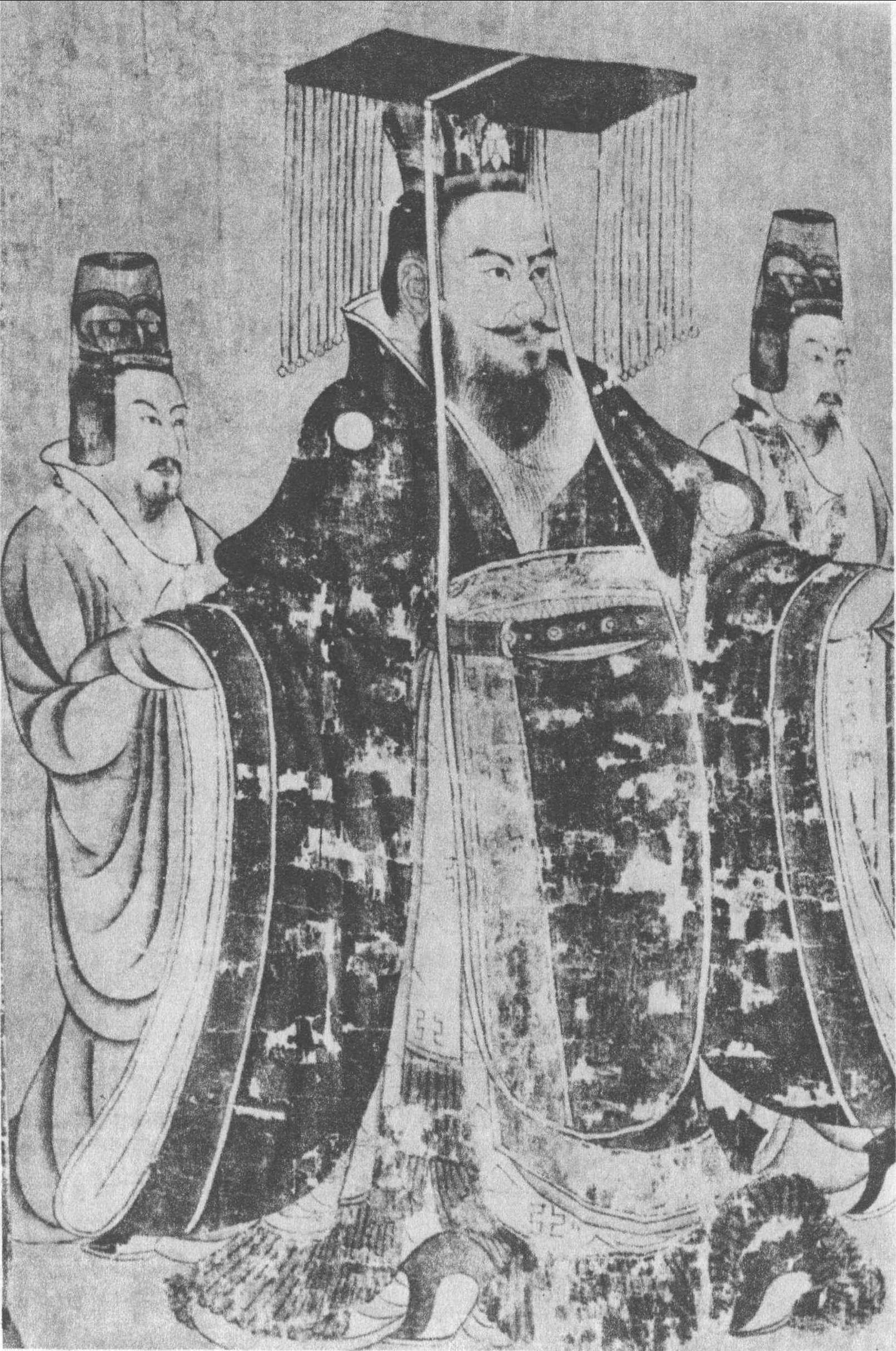 20.唐·《歷代帝王圖》(部分: 一、《晉武帝司馬炎》)