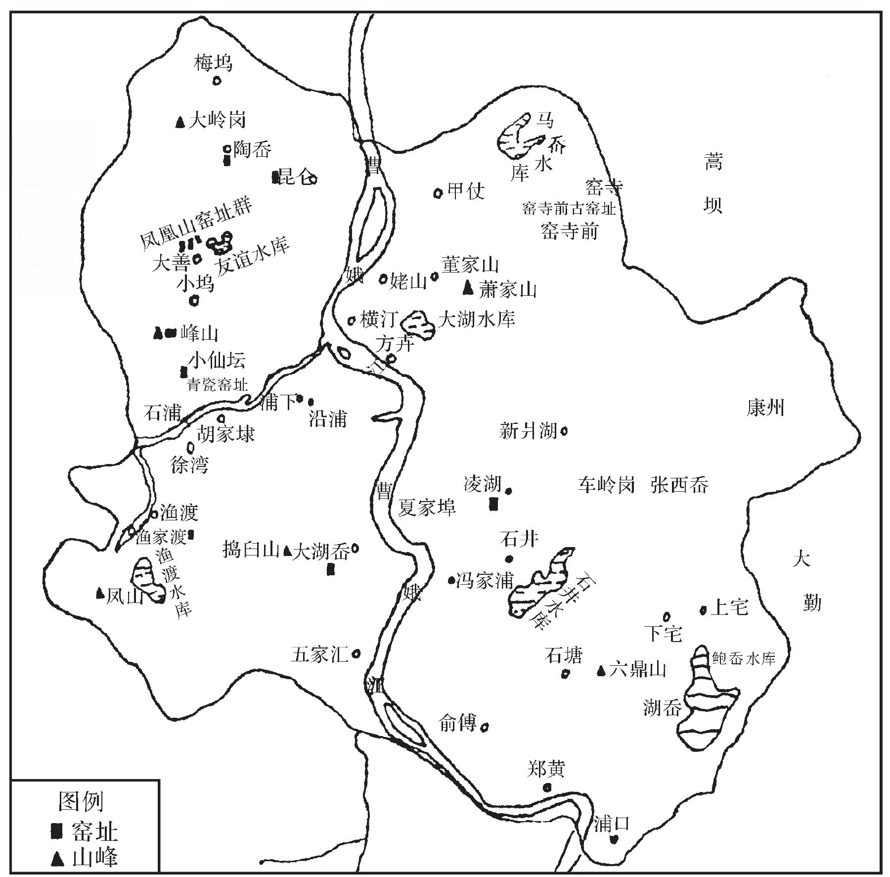 一、地理位置和窯址分布