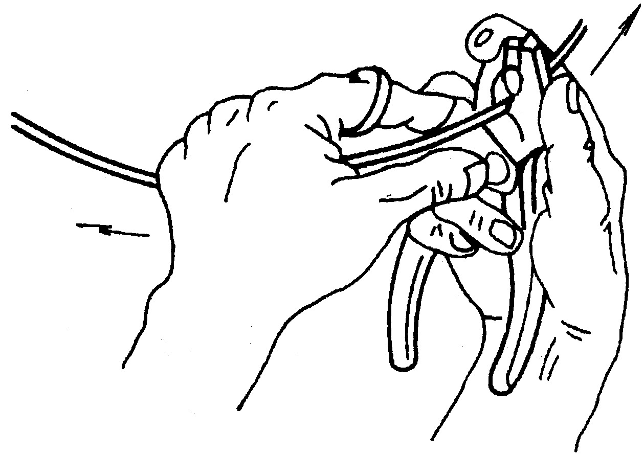 一、導(dǎo)線絕緣層的剖削