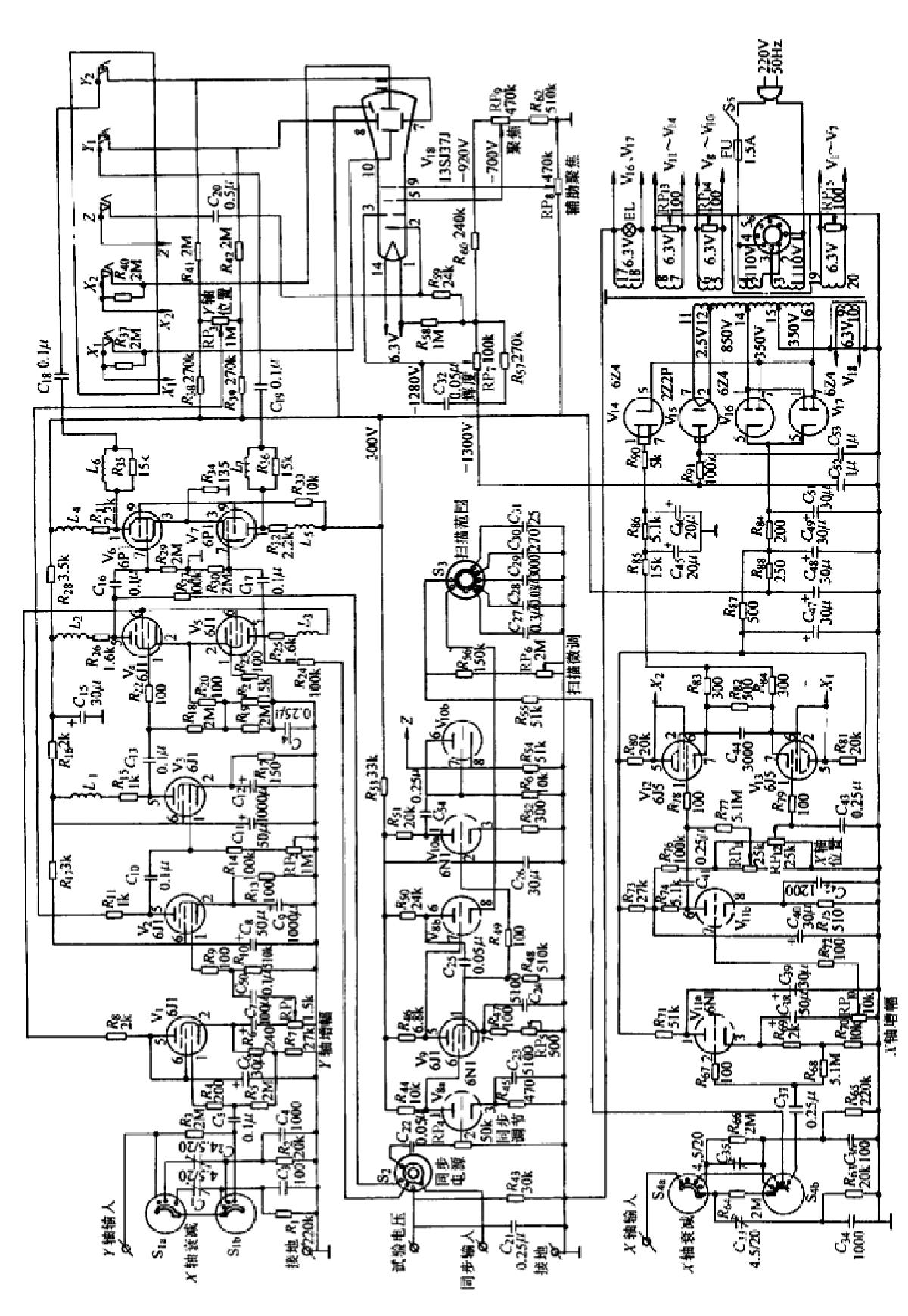 四、萬(wàn)用表檢修電子示波器