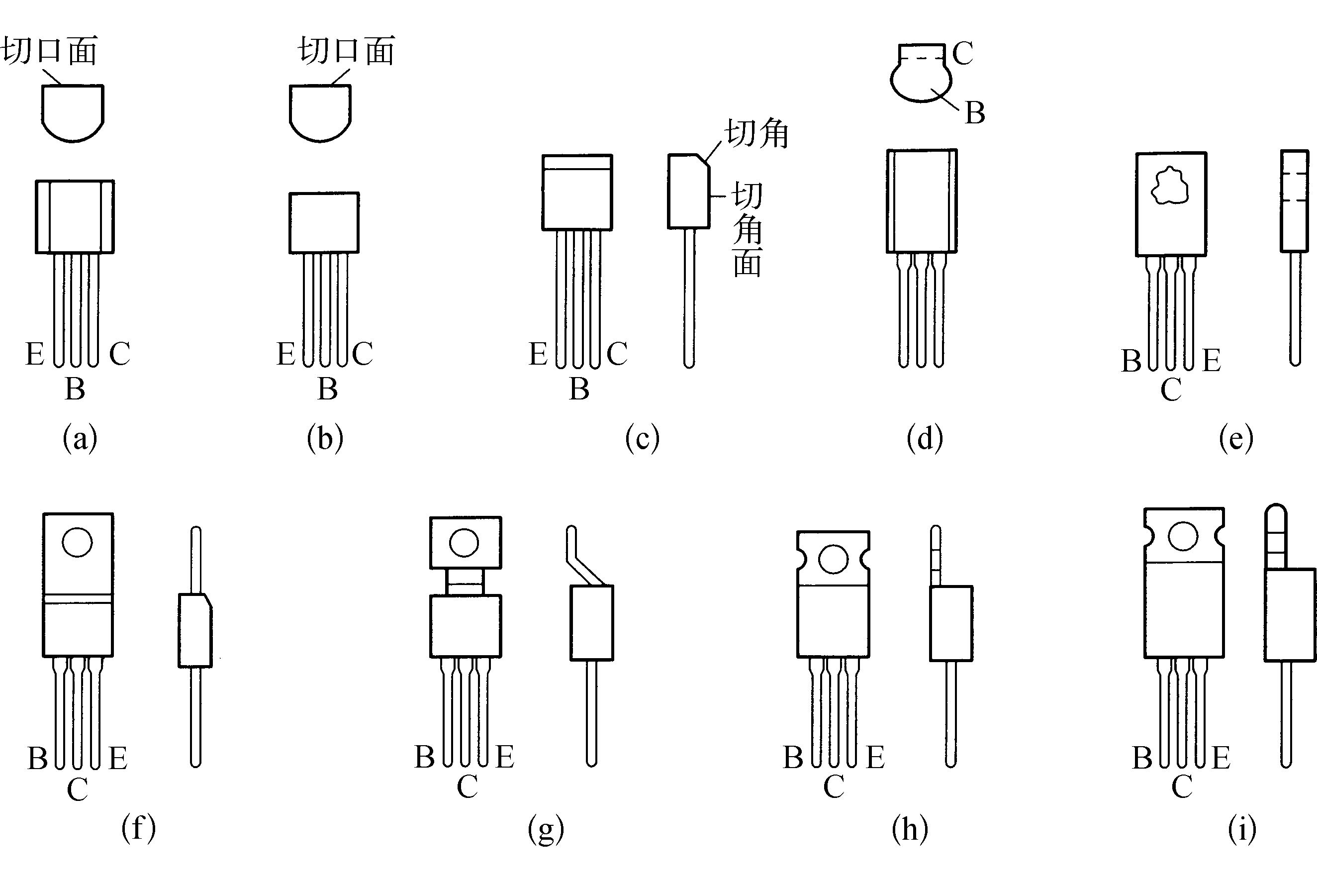 二、　晶體三極管的標(biāo)識(shí)