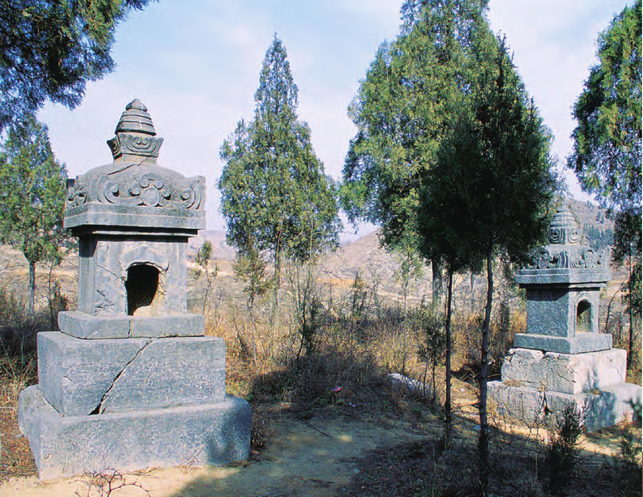 安陽靈泉寺道憑法師燒身雙石塔