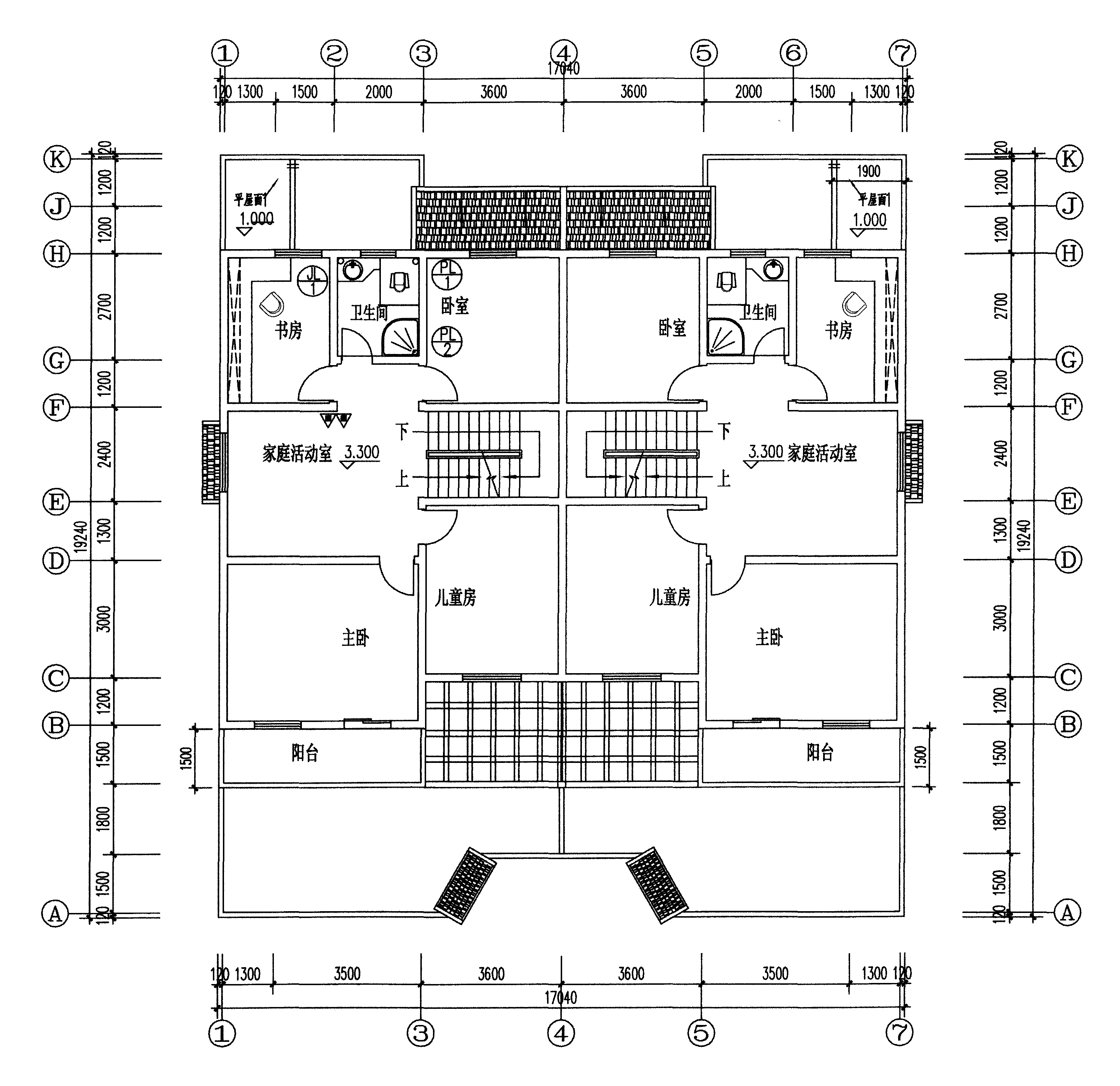 二層平面