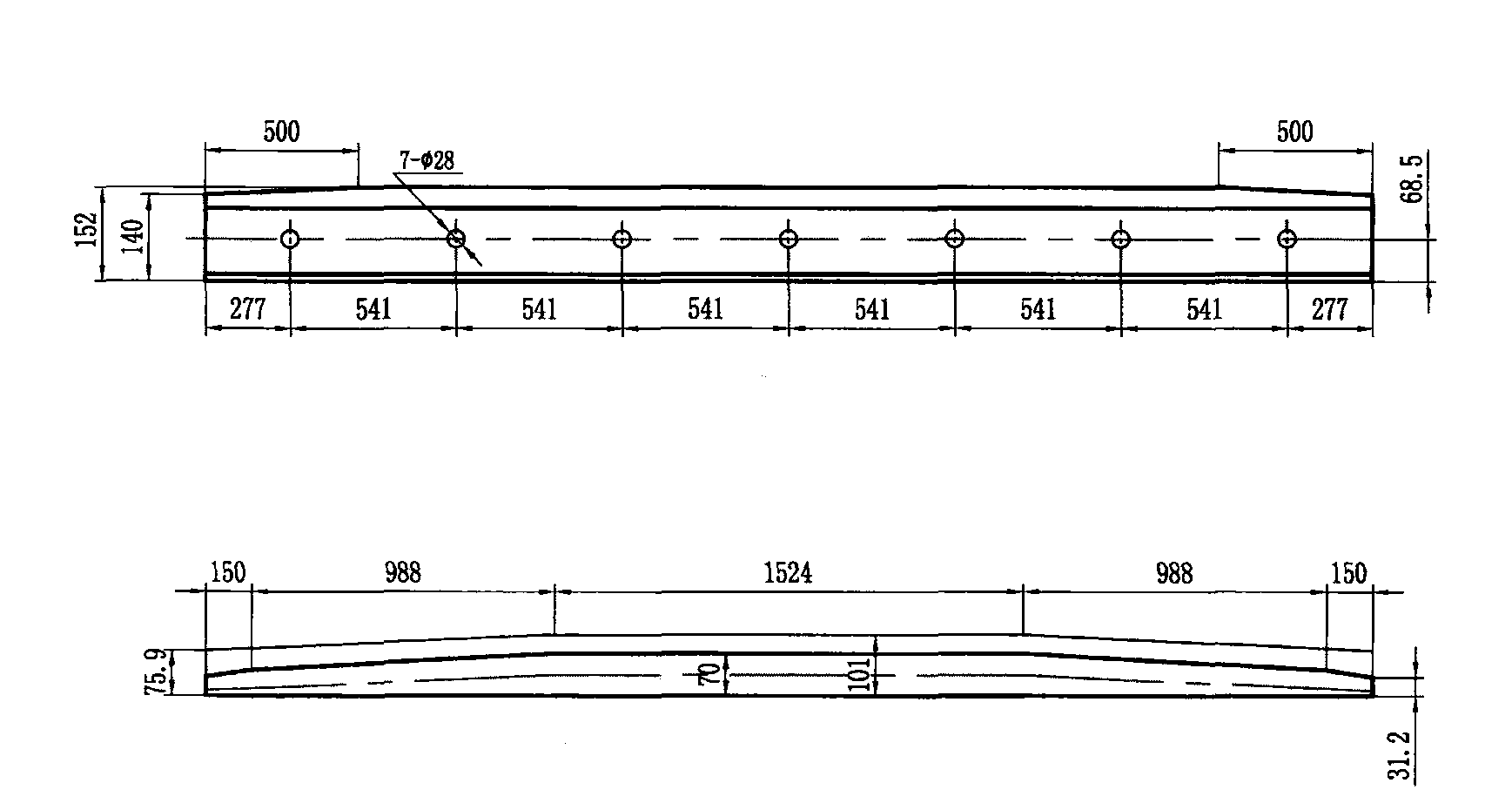 60kg/m鋼軌9號轍叉及護軌 護軌