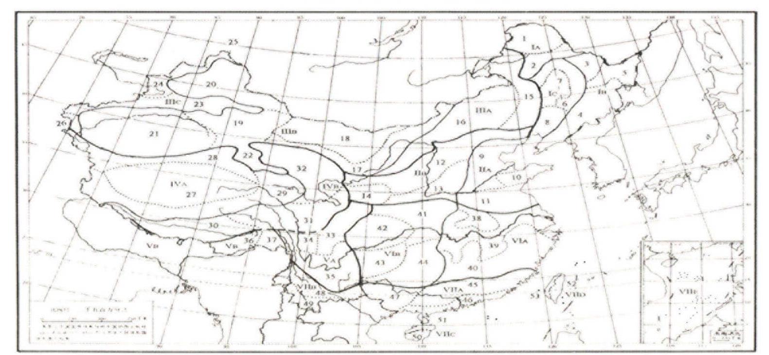 中國(guó)動(dòng)物地理區(qū)劃圖